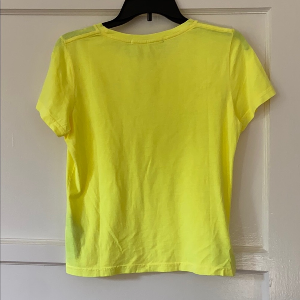 NWT J BRAND fluorescent yellow T-shirt - Picture 2 of 4